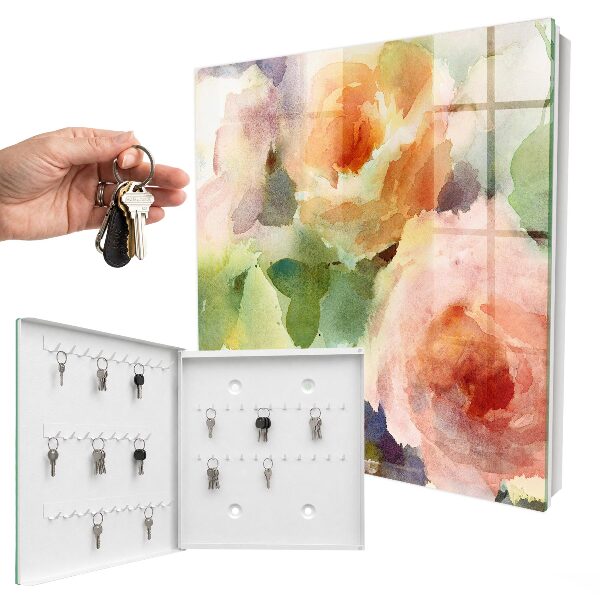 Armario para llaves con diseño de motivo floral