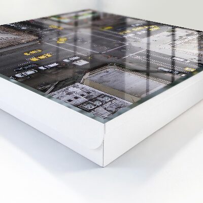 Caja para llaves con diseño de calles de la ciudad