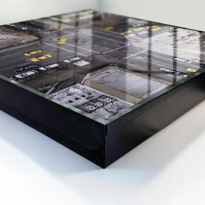 Caja para llaves con diseño de calles de la ciudad