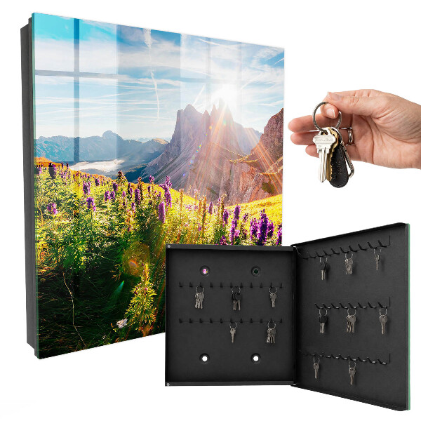 Caja para llaves diseño idilio de montaña