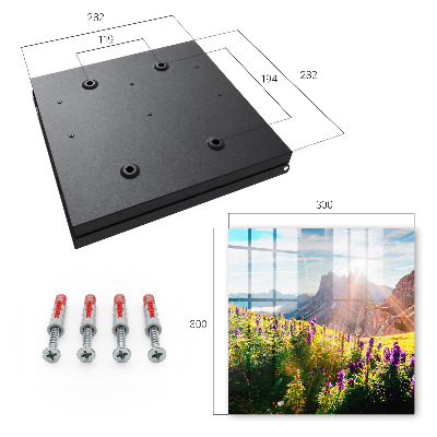 Caja para llaves diseño idilio de montaña