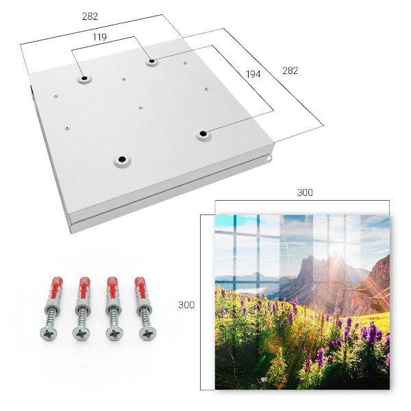 Caja para llaves diseño idilio de montaña