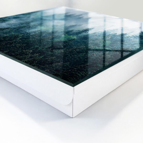 Caja para llaves de diseño bosque verde