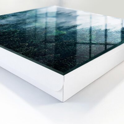 Caja para llaves de diseño bosque verde