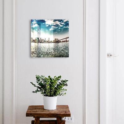 Armario para llaves con diseño de paisaje urbano