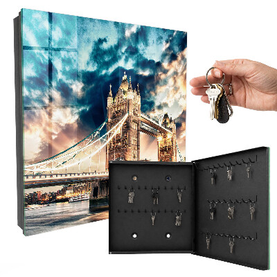 Caja para llaves diseño de paisaje urbano