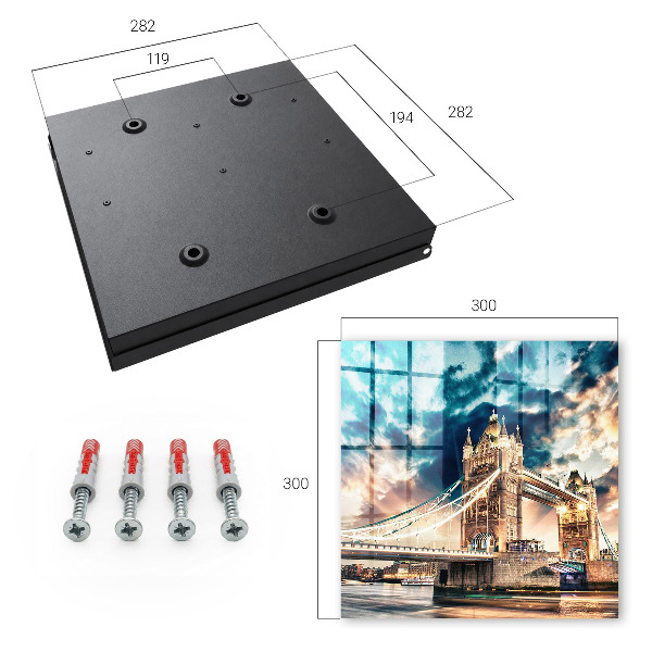 Caja para llaves diseño de paisaje urbano