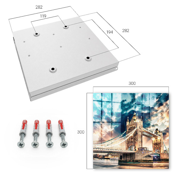 Caja para llaves diseño de paisaje urbano