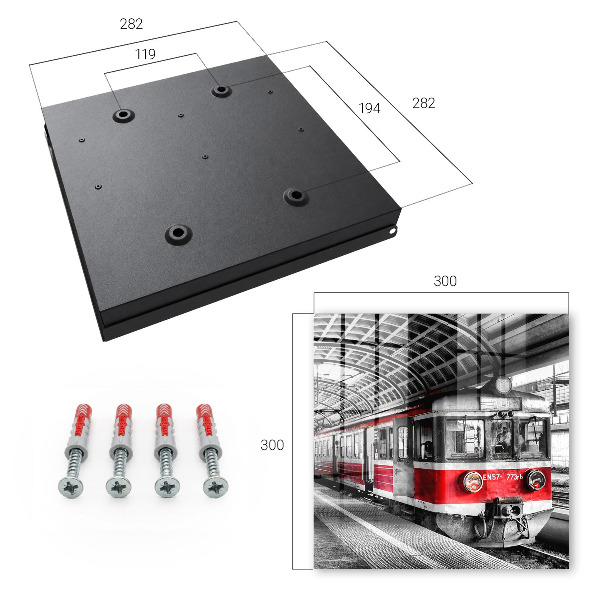 Armario para llaves diseño simetría ferroviaria