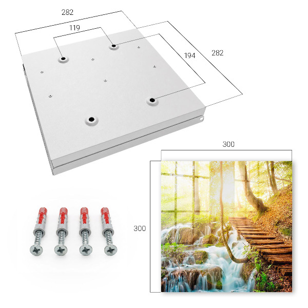 Caja para llaves modelo un rincón del bosque