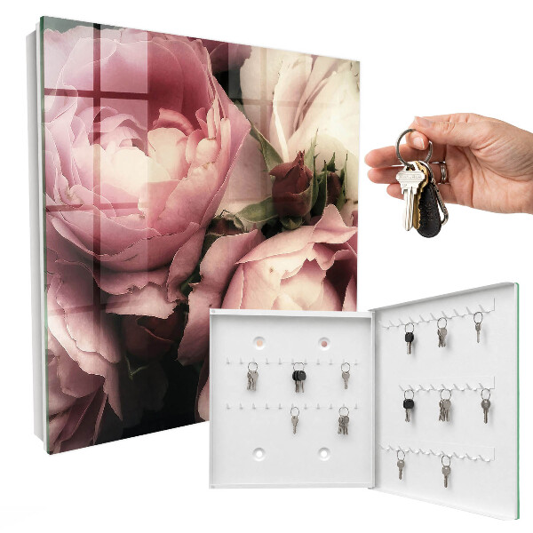 Caja para llaves diseño belleza rosa