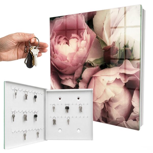 Caja para llaves diseño belleza rosa