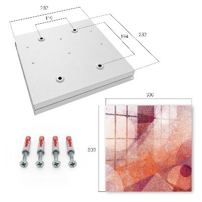 Caja para llaves diseño con el arte La energía de la abstracción