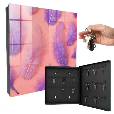 Caja para llaves de color morado
