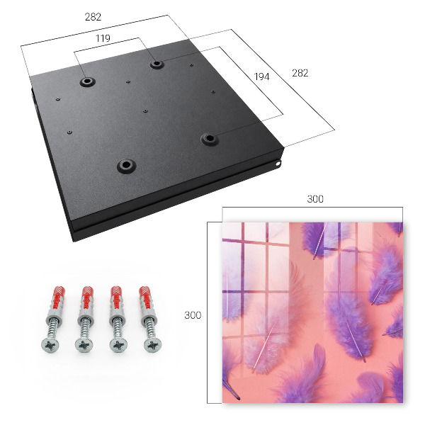 Caja para llaves de color morado