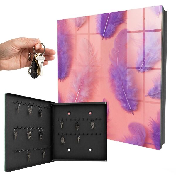 Caja para llaves de color morado