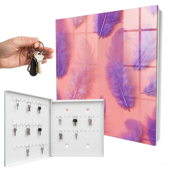 Caja para llaves de color morado