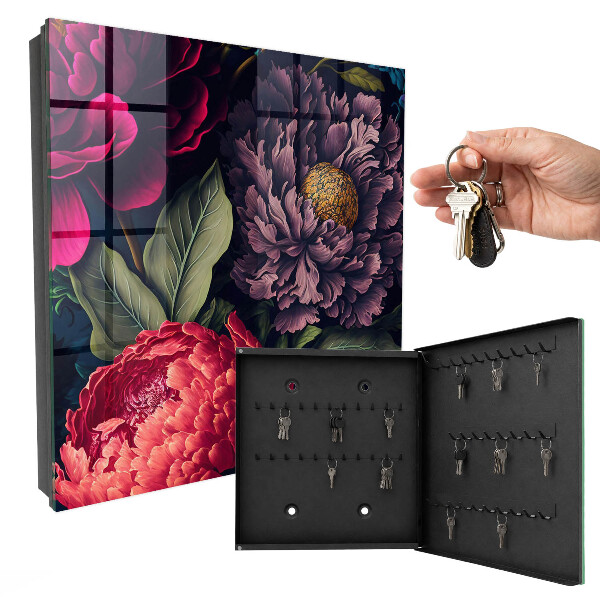 Caja para llaves diseño de flores de lujo