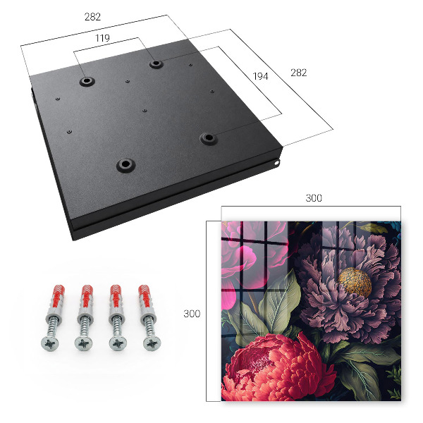 Caja para llaves diseño de flores de lujo