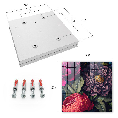 Caja para llaves diseño de flores de lujo