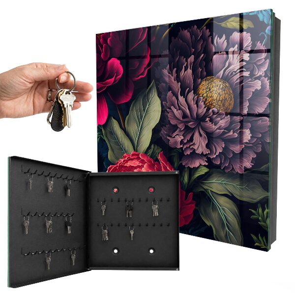 Caja para llaves diseño de flores de lujo
