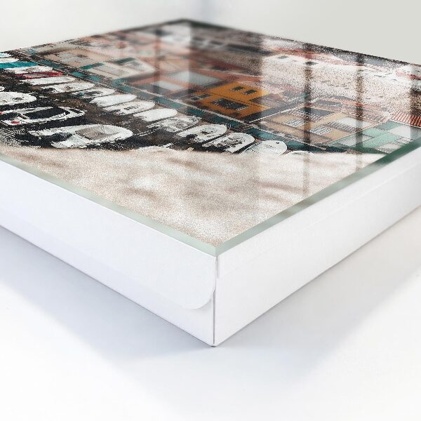 Caja para llaves diseño de pueblo costero
