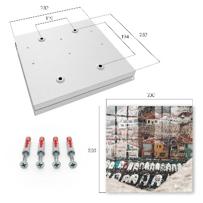 Caja para llaves diseño de pueblo costero