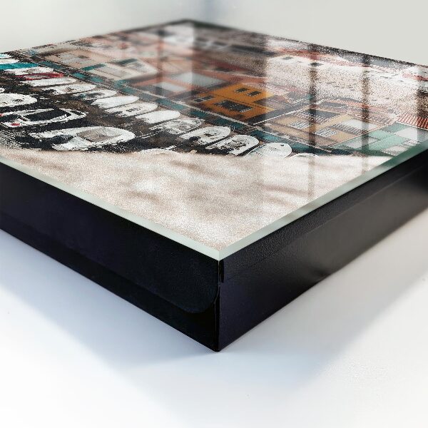 Caja para llaves diseño de pueblo costero