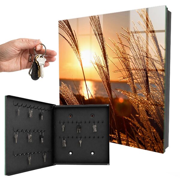 Armario para llaves con diseño de atardecer