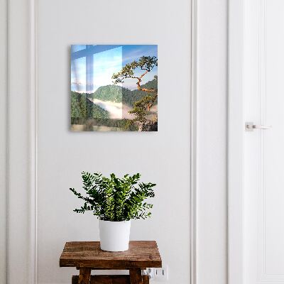 Armario para llaves con diseño de paisaje de montaña