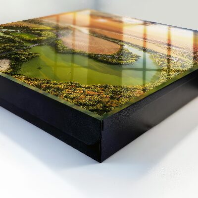 Caja para llaves con diseño de paisaje natural