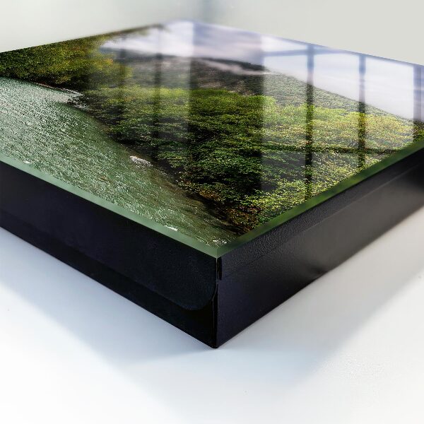 Caja para llaves con diseño de paisaje de montaña