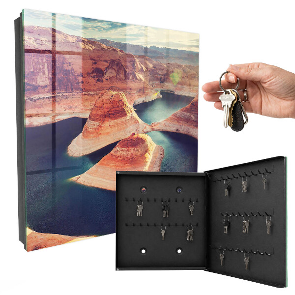 Caja para llaves diseño rocas y agua