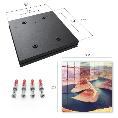 Caja para llaves diseño rocas y agua