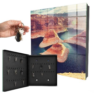 Caja para llaves diseño rocas y agua