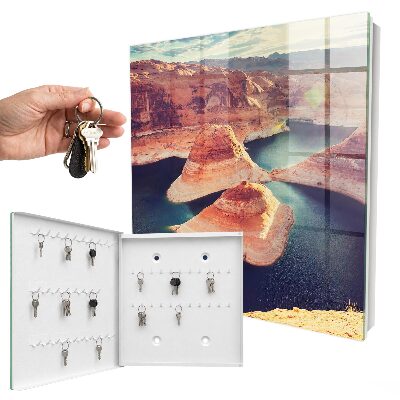 Caja para llaves diseño rocas y agua