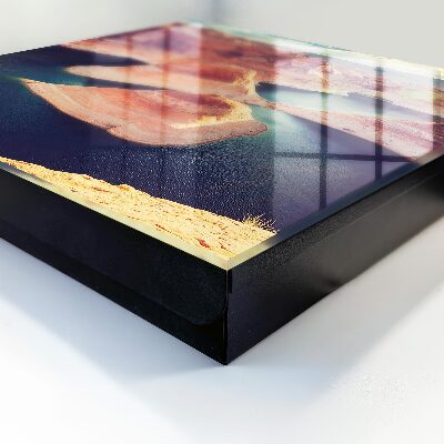 Caja para llaves diseño rocas y agua