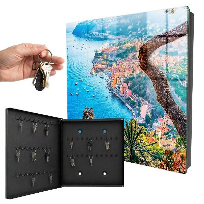 Armario para llaves con diseño de paisaje vacacional