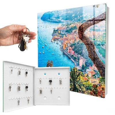 Armario para llaves con diseño de paisaje vacacional