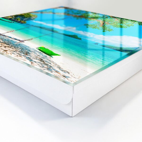 Caja para llaves diseño paraíso tropical