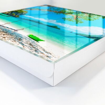 Caja para llaves diseño paraíso tropical