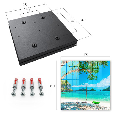 Caja para llaves diseño paraíso tropical