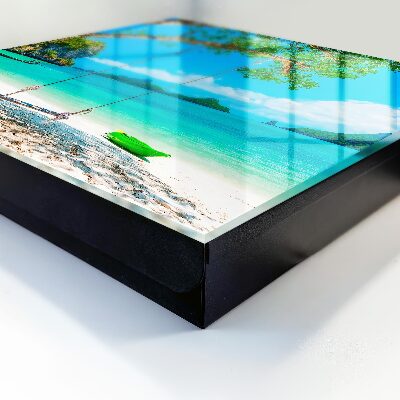 Caja para llaves diseño paraíso tropical