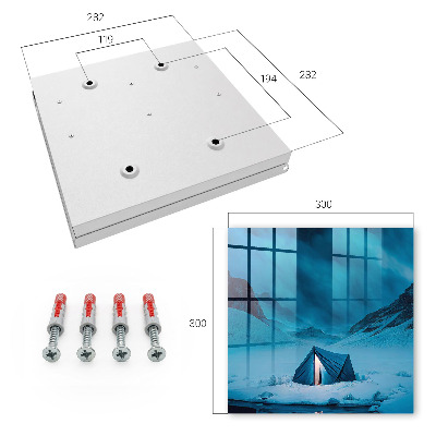 Caja para llaves modelo noche azul