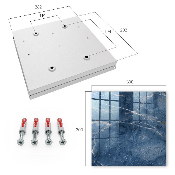 Caja para llaves de mármol azul