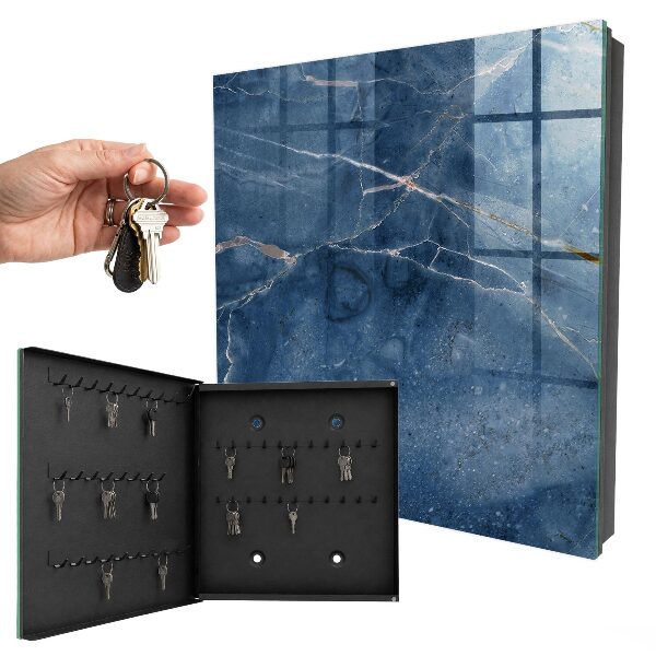 Caja para llaves de mármol azul