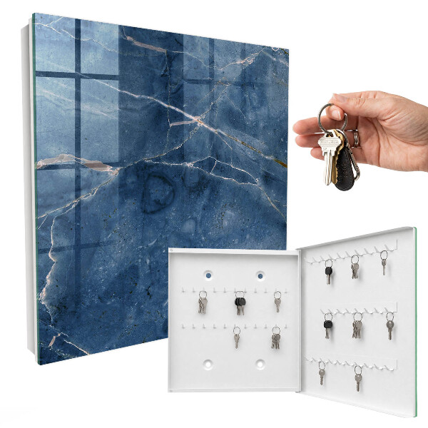 Caja para llaves de mármol azul
