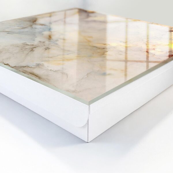 Caja para llaves con diseño de mármol