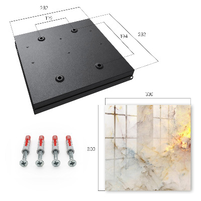 Caja para llaves con diseño de mármol