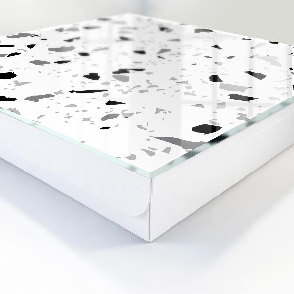 Caja para llaves de terrazo monocromático